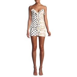 For Love and Lemons Mochi Shirred Mini Dress